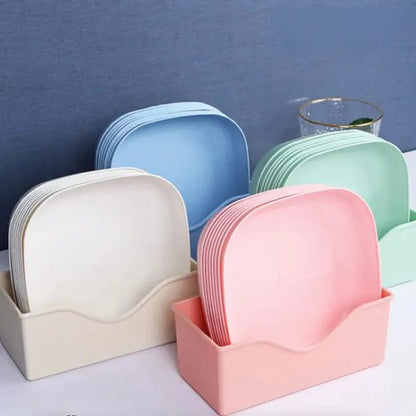 10pcs Plates Set With Holder - Hazaaz.com