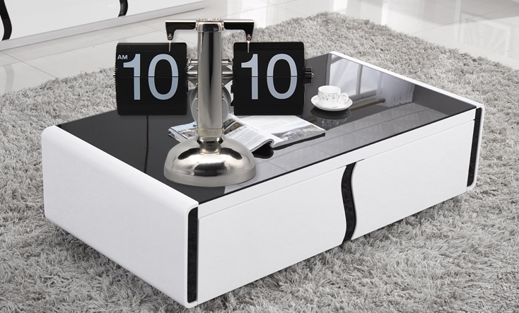 Black Retro Flip Clock-Internal Gear Operated Flip Home Clock - Hazaaz.com