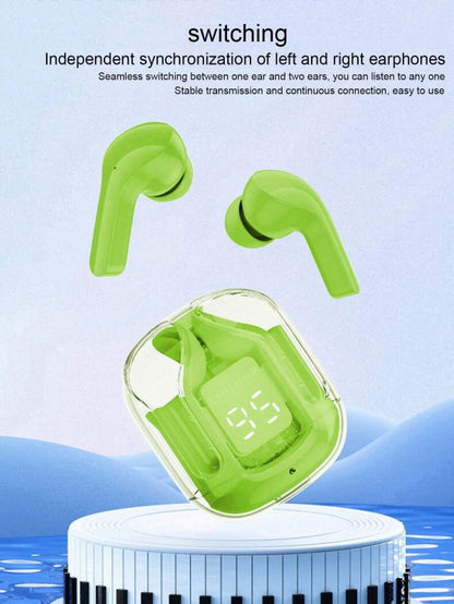 Earbuds Wireless Crystal Transparent Body (Air31) - Hazaaz.com