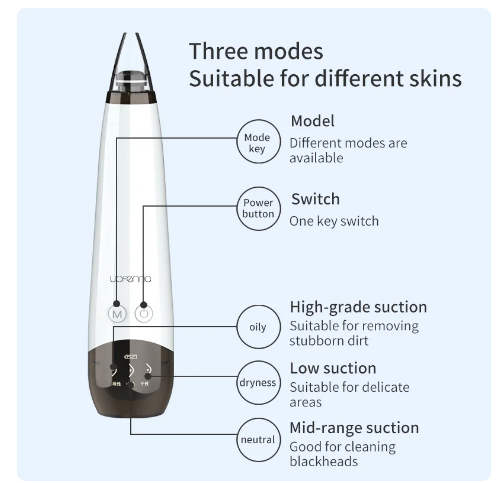 Blackhead Remover Vacuum (rechargeable) Hazaaz.com