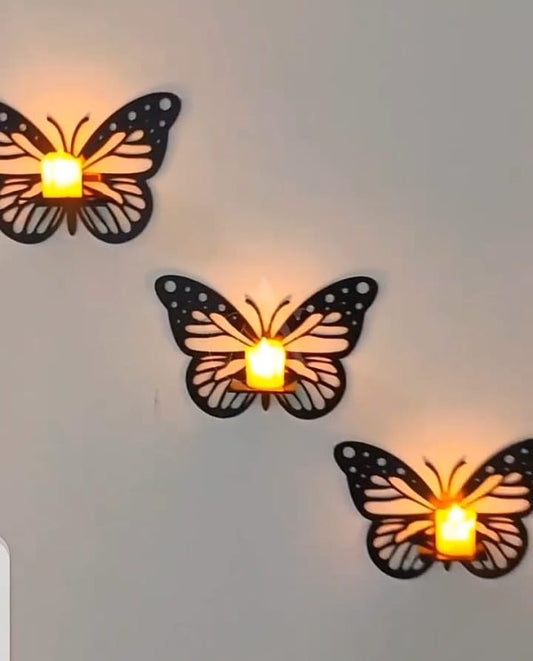 Butterfly Wall Shelf 3 Pcs Set - Hazaaz.com