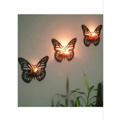 Butterfly Wall Shelf 3 Pcs Set - Hazaaz.com