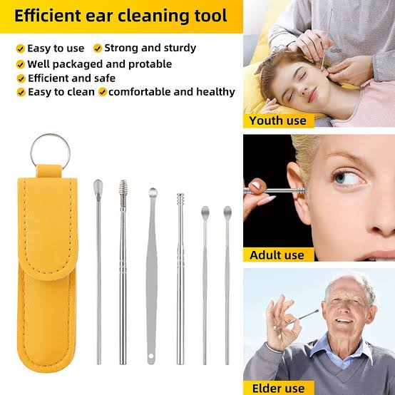 Ear kit 6 Pcs Pack With Storage Bag - Hazaaz.com