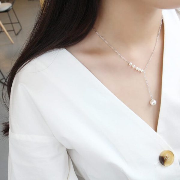 Stylish Clavicle Pendent (Golden/Silver) - Hazaaz.com