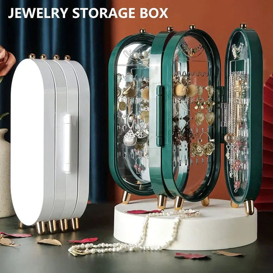 Jewellery Box Organiser With Mirror - Hazaaz.com