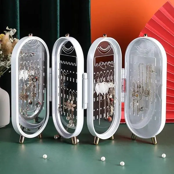 Jewellery Box Organiser With Mirror - Hazaaz.com