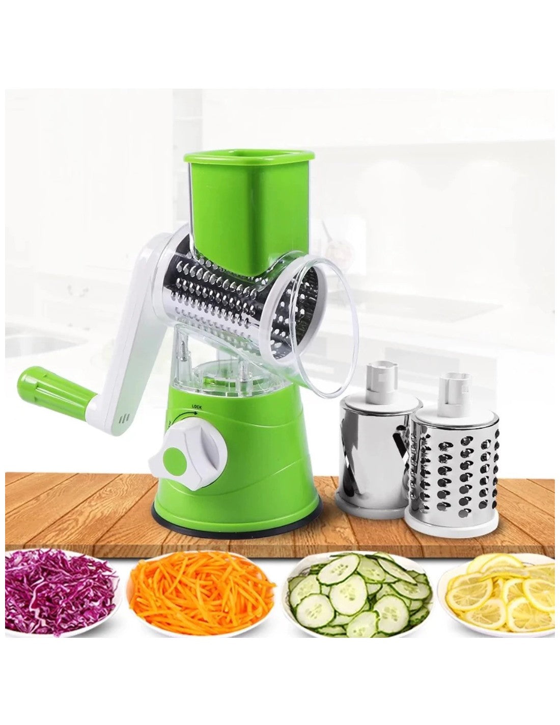 Multifunctional Round Vegetable Cutter/Slicer (Hazaaz.com)