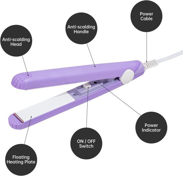 Mini Portable Hair Straightner (Hazaaz.com)