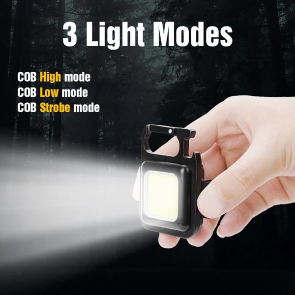 Multifunction 500 Lumens Mini Pocket Cob Led Portable Keychain Light (Hazaaz.com)