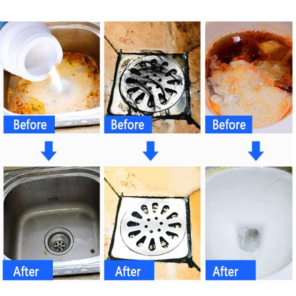 Powerful Sink And Drain Cleaner Chemical Powder Agent For Kitchen Toilet Pipe - Hazaaz.com