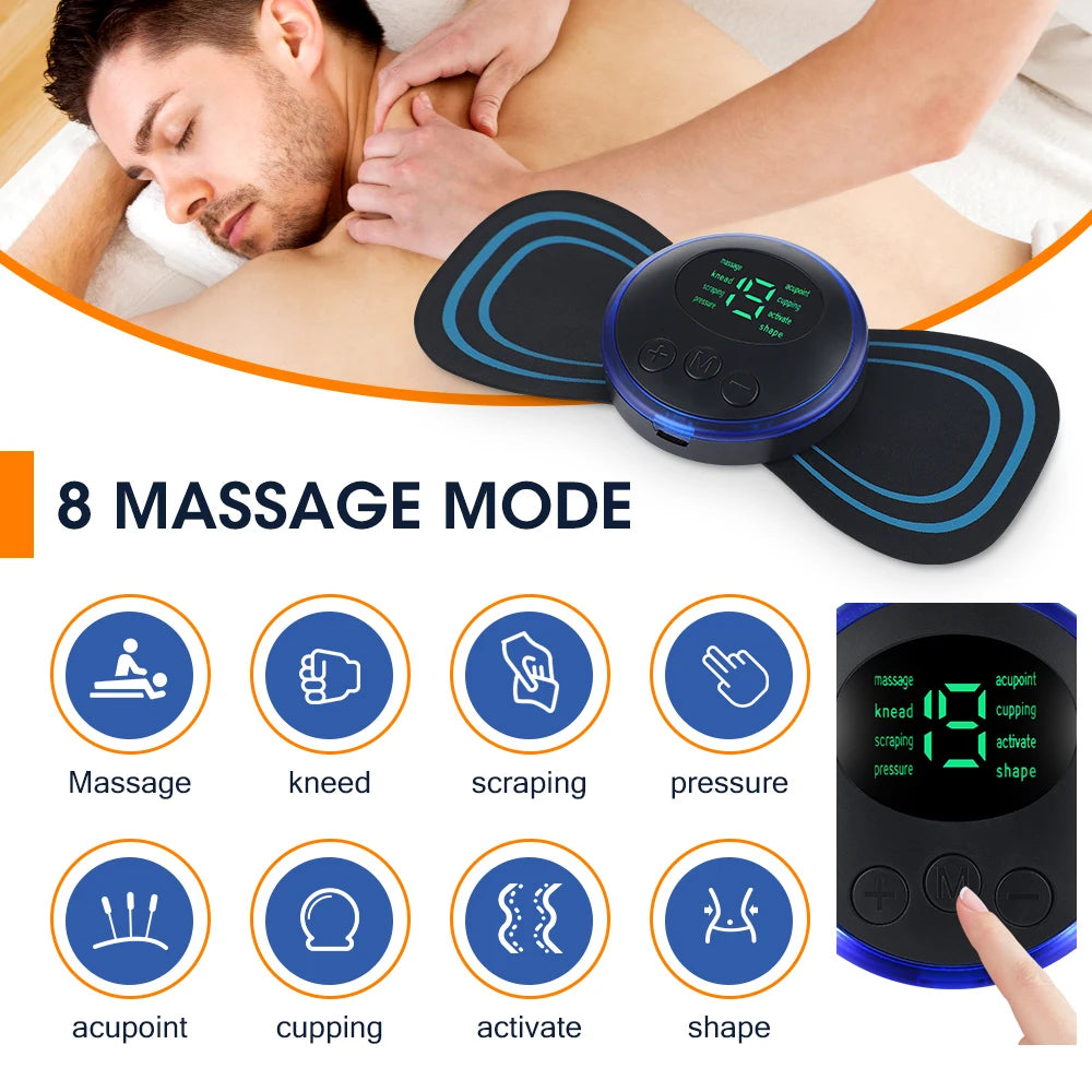 EMS Butterfly Portable Neck Massager (Rechargeable) hazaaz.com