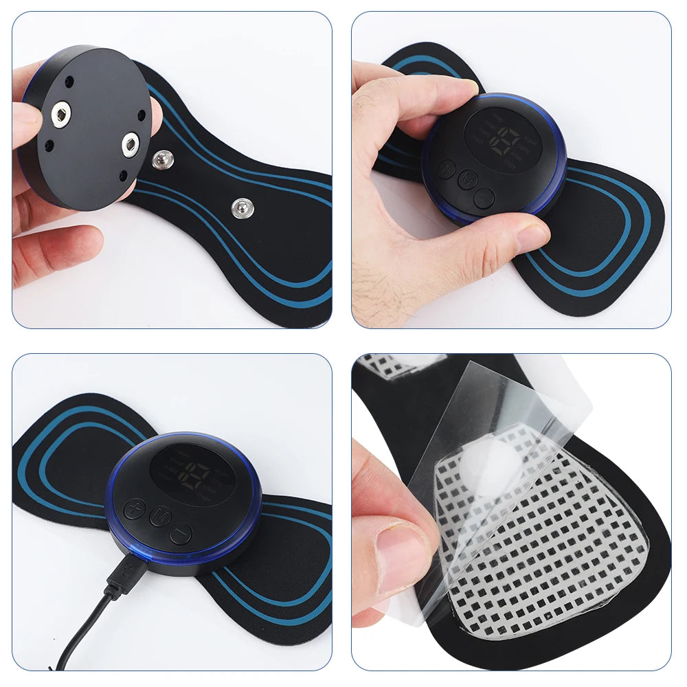 EMS Butterfly Portable Neck Massager (Rechargeable) hazaaz.com