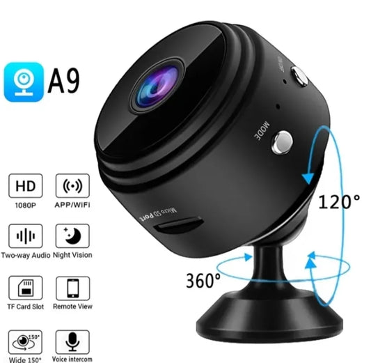 Vehicle Camera A9 Mini Camera Wifi Wireless Recorder Hd Video Home Camcorder Night Vision Car Security Surveillance Camera - Hazaaz.com