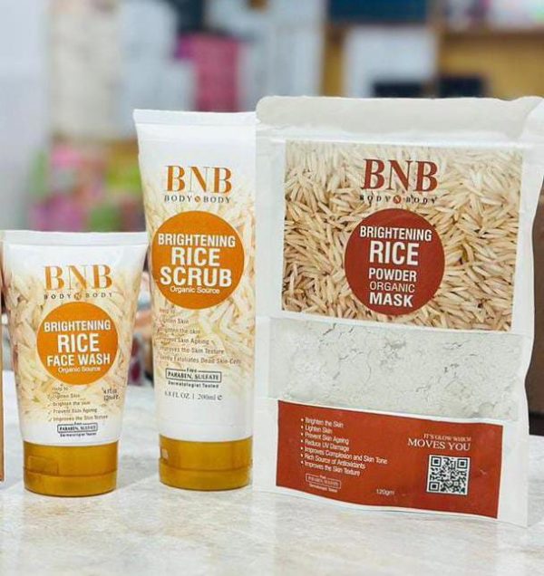 BNB Whitening Rice Organic Glow Kit - Hazaaz.com