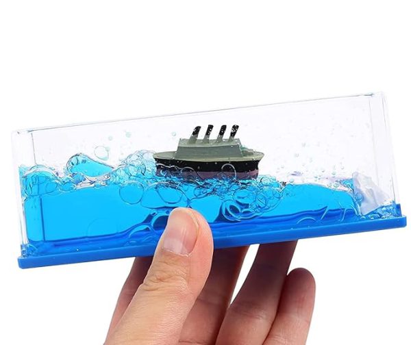 Car Dashboard Cruise Ship Fluid Drift Bottle Boat Floating - Hazaaz.com