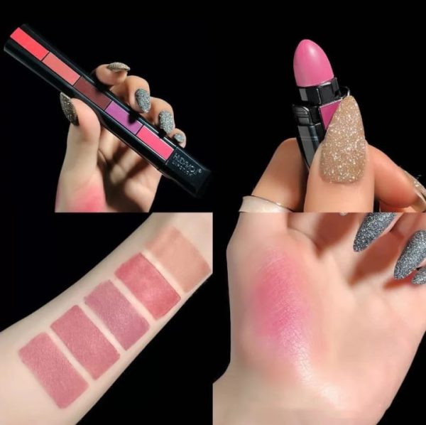 5 In 1 Matte Lipsticks Waterproof - hazaaz.com