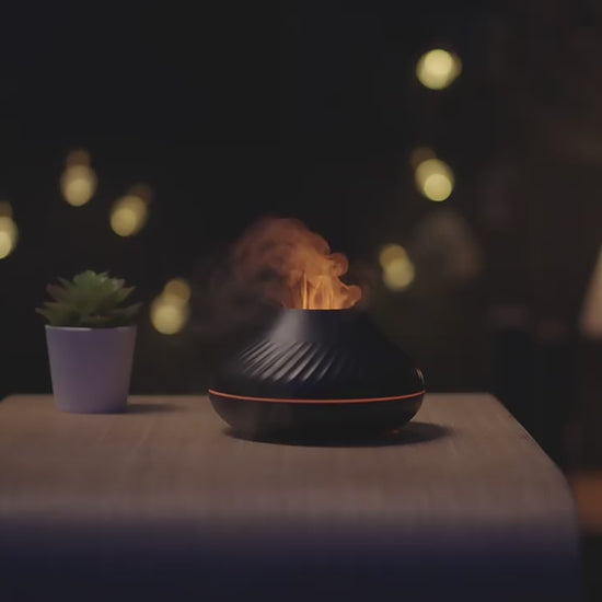 Flame Humidifier Diffuser (130ML) - Hazaaz.com